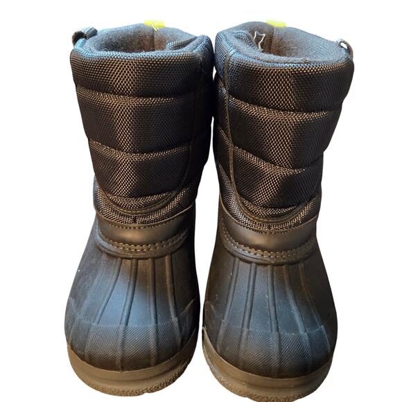 Oshkosh 12 Black Boy's Insulated Water Resistant Shearling Boots Shoes Girl's - Picture 1 of 5